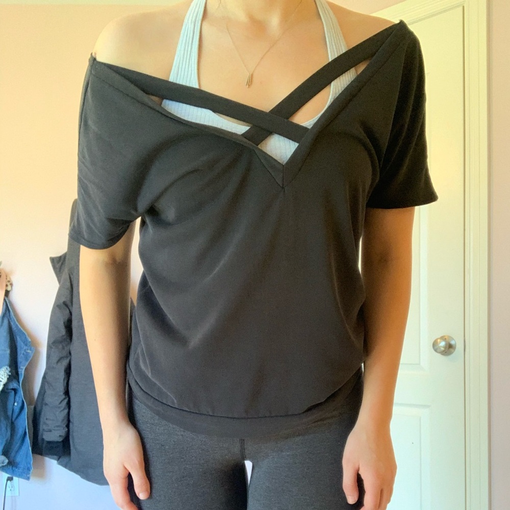 Urban outfitters wide neck top